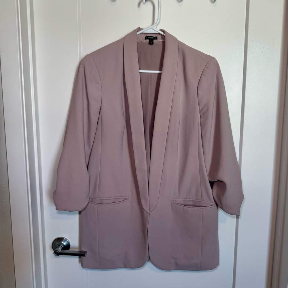 Express Boyfriend Blazer Mauve